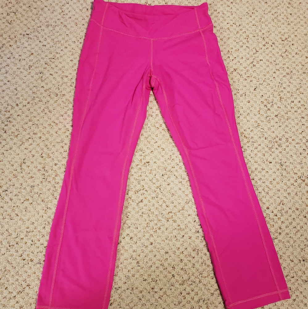 Pink Lululemon Capri Leggings